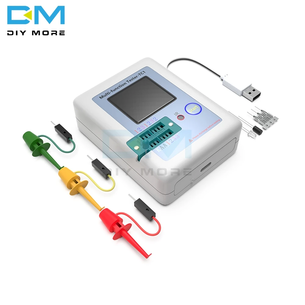 Тестер транзисторов TFT TC 1 диодный Триод измеритель емкости LCR NPN PNP MOSFET IR