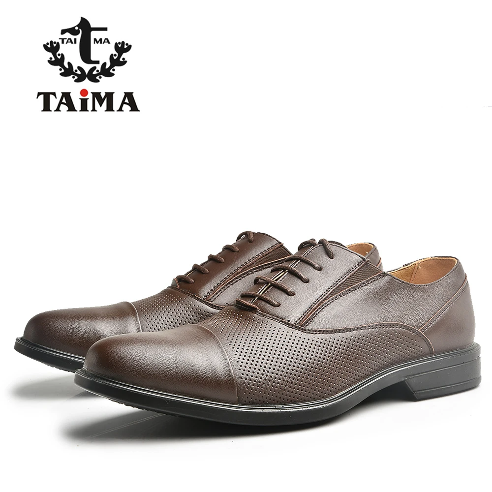Marke TAIMA schuhe Neue Männer Kuh leder Schuhe Mode Männer Kleid Schuhe  Lace-Up Tragen Bequeme Schuhe # T2302 - AliExpress Shoes