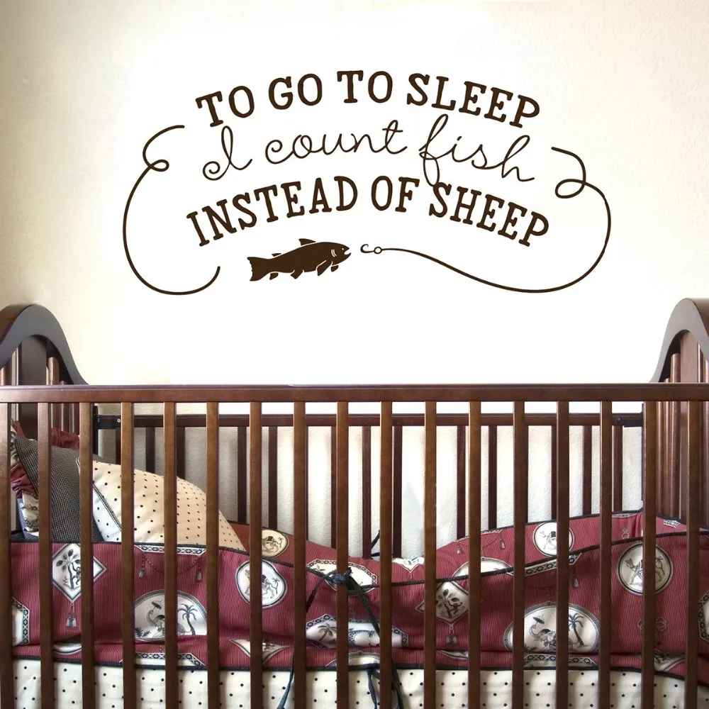 Sleep Wall Sticker For Kids Baby Room Decals, Nursery Bedroom