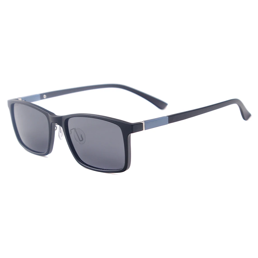 Для мужчин и женщин TR90 легкий прямоугольник мода вождения поляризованные очки по рецепту для близорукости прогрессивные линзы