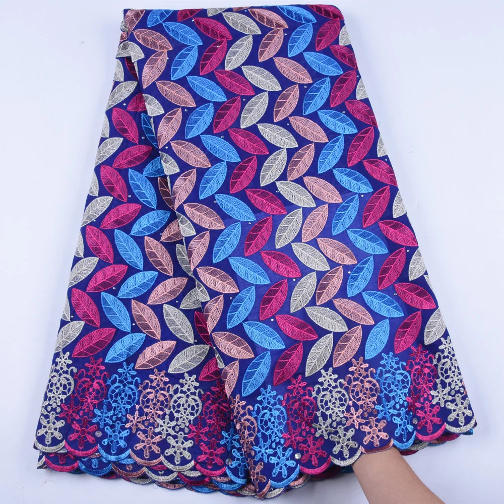 

Latest African Lace Fabric High Quality Swiss Voile Lace In Switzerland Newest Swiss Cotton Lace Fabric For Nigerian Dress F1619