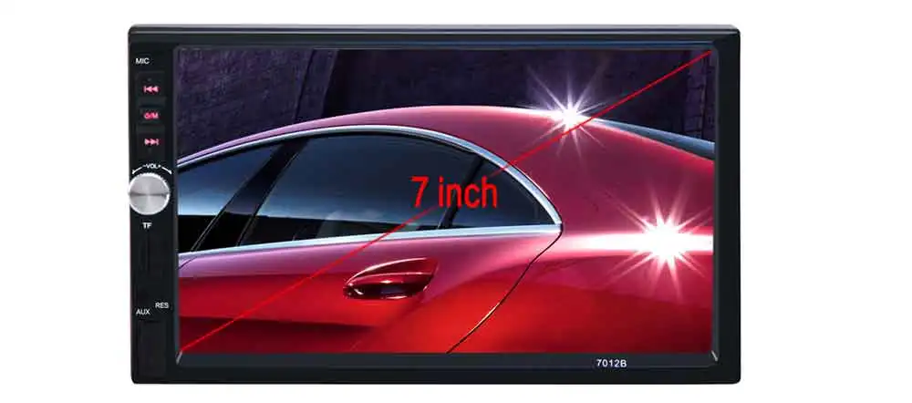 Авторадио 2Din автомобильный видео плеер + камера заднего вида 7 дюймов Bluetooth