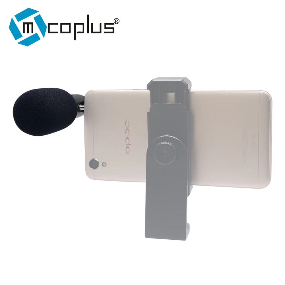 Mcoplus MIC-06 Mobile Phone Microphone Video Mic For iPhone Samsung Smartphone with Wind Muff Handheld F-mount Clip Phone Camera