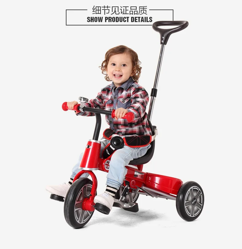 Мини детская складная трехколесная коляска с детским артефактом 1-3 лет детская коляска-велосипед