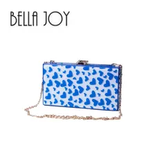 BELLA JOY древние пути якели конфетный цвет коробка Сумочка жесткая коробка форма ручная сумка цепь сумка на плечо пакеты для обедов