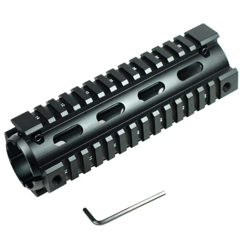 

6.7 Inch RIS Quad Rail 2 Piece Hunting Tactical Airsoft AR-15 M4 Handguard Carbine Drop-In Picatinny Mounting Rifle Accessories