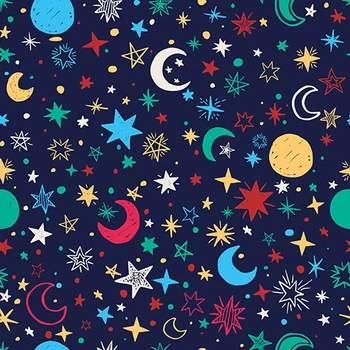 

Full Moon Little Star Starry photo backdrop Vinyl cloth High quality Computer printed wall Background