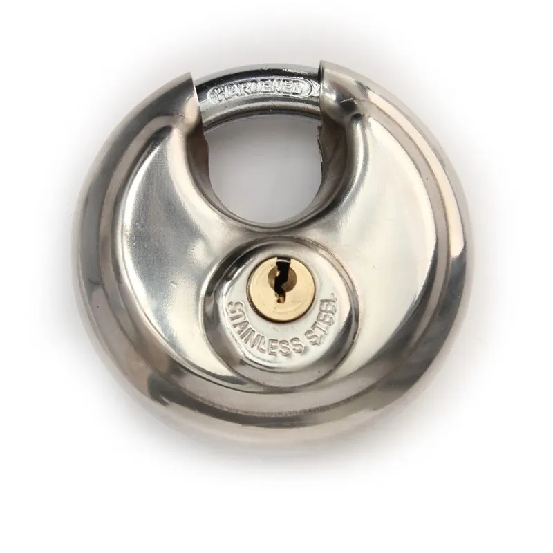 70 мм дисковый замок Скоба из нержавеющей стали сверхмощный 2 клавиши водонепроницаемый рустостойкий высокое качество