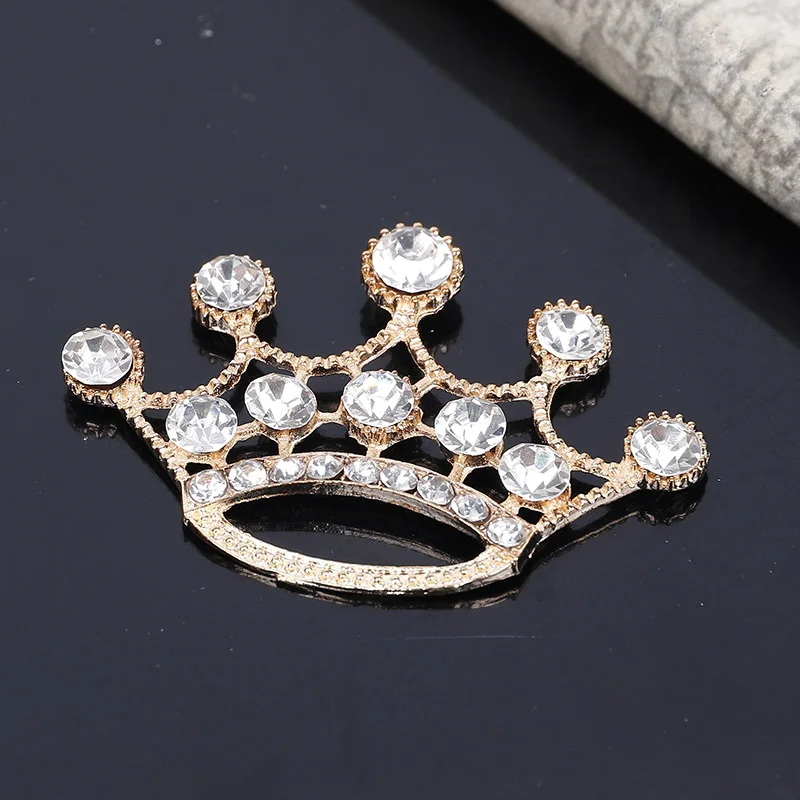 Gold 2015new 40 шт. пальмовое корона со стразами Пуговицы/пряжки украшения Кнопка DIY Аксессуары zj215 - Цвет: Gold