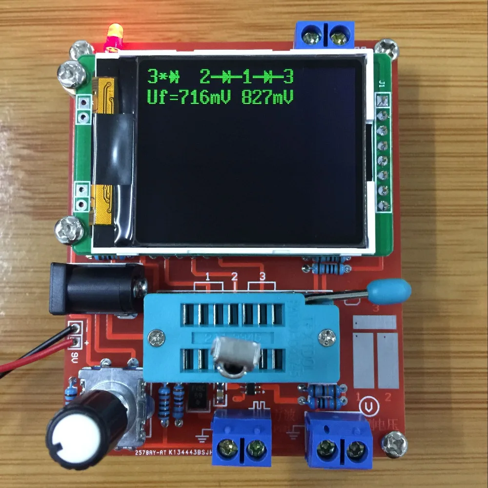 M328 русский DIY lcr-тестер диод постоянной ёмкости, универсальный конденсатор ESR измеритель напряжения PWM квадратный волновой генератор частоты сигнала