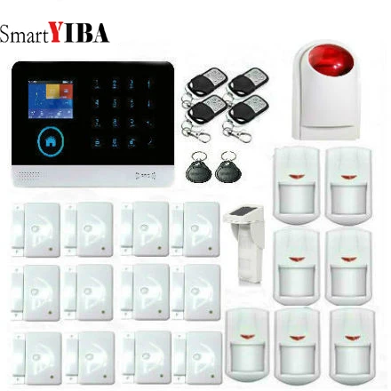 

SmartYIBA Superior Quality Intelligence Wireless Infrared Remote Control Wireless Solar PIR Wireless Strobe Siren Alarm System