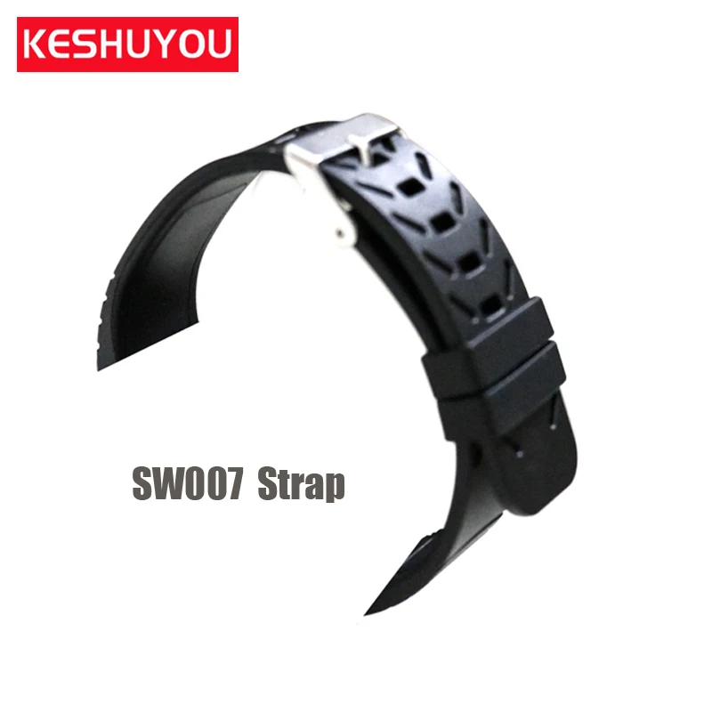 

KESHUYOU Smart Accessories For SWoo7 smart watch smartwatch Strap Replacement Wrist Band Silicone Fitness Bracelet For Men Women