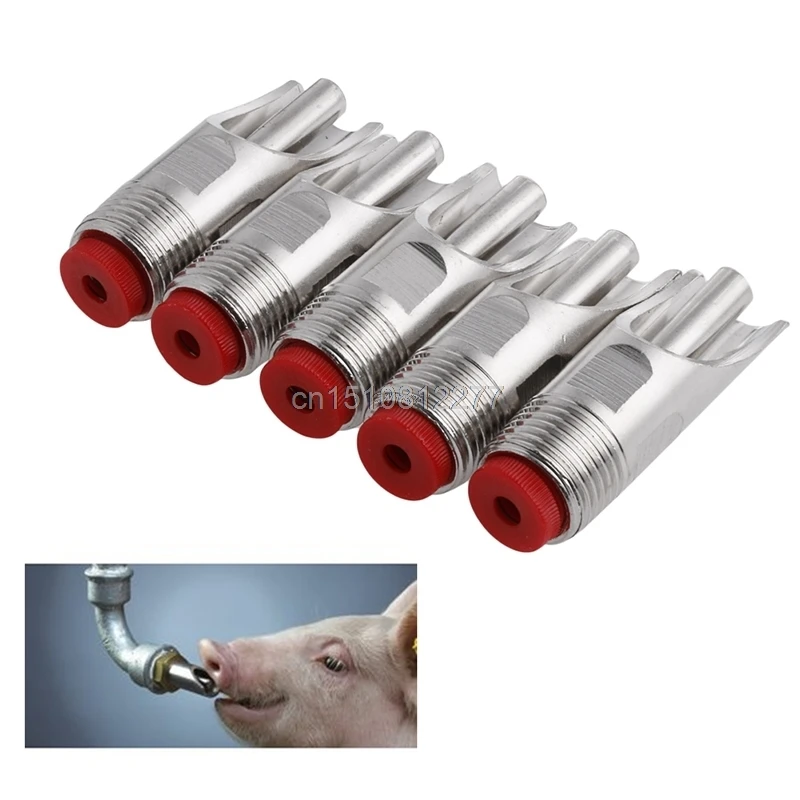 Автоматическая поилка для сосков 5 шт./компл. сталь 1/2 &quotPT Thread Pig Hog M15 dropshipping|nipple