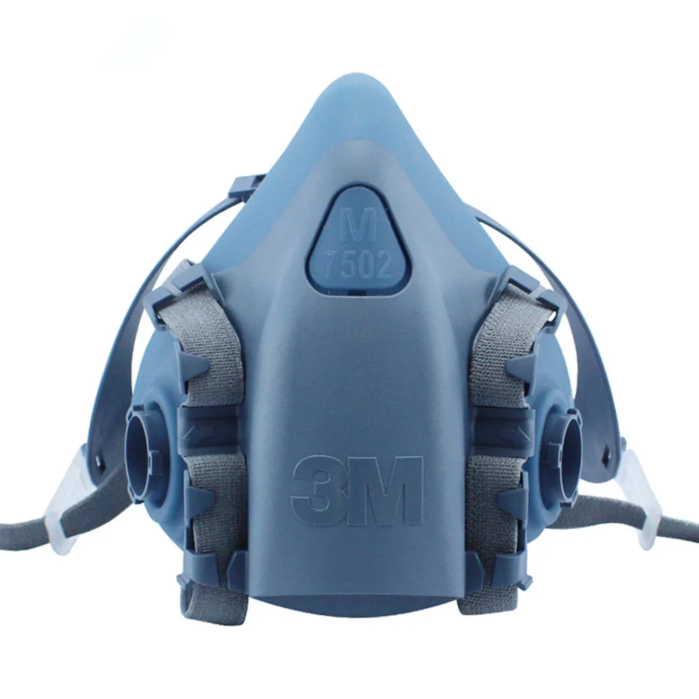 3M 7502+2091 Dust Mask Respirator Set Half Facepiece Reusable Anti-dust Mask Respiratory Protection 99.97% Filter Efficiency 3M 7502+2091 Dust Mask Respirator Set Half Facepiece Reusable Anti-dust Mask Respiratory Protection 99.97% Filter Efficiency