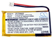 Cameron Sino 240 mAh Bateria para Plantronics C65, CS351, CS361, CS50, CS510, CS520, CS55, CS65, HL10, Savi 410/420/710/720, WH300, WH350