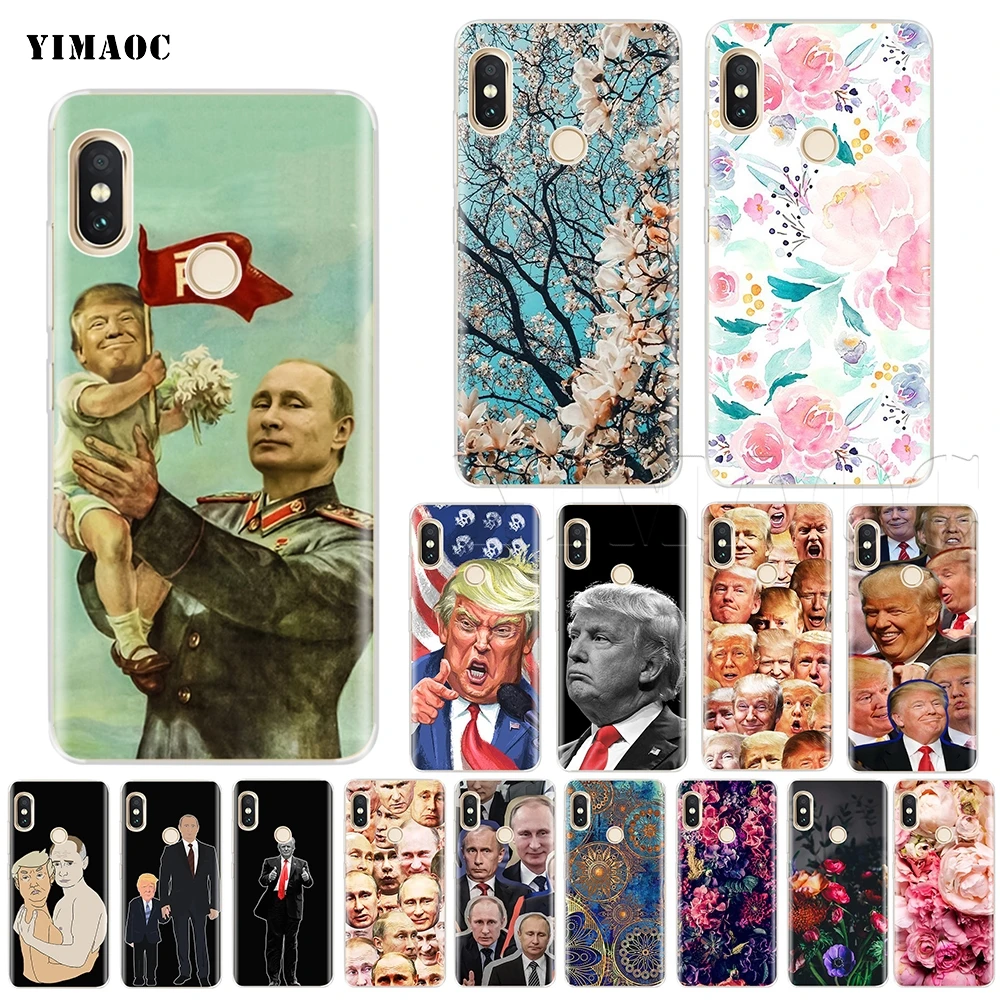 

YIMAOC Putin Donald Trump Case for Xiaomi Redmi Mi Note MAX 3 6a 7 8 9se mix 2s a1 a2 Lite mi6 mi8 se for pocophone f1