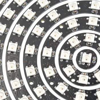 

WS2812B RING 1 8 12 16 24 32 40 48 60 93 241 Bits LEDs WS2812B SK6812 5050 RGB LED Ring 5050 Built-in RGB addressable DC5V