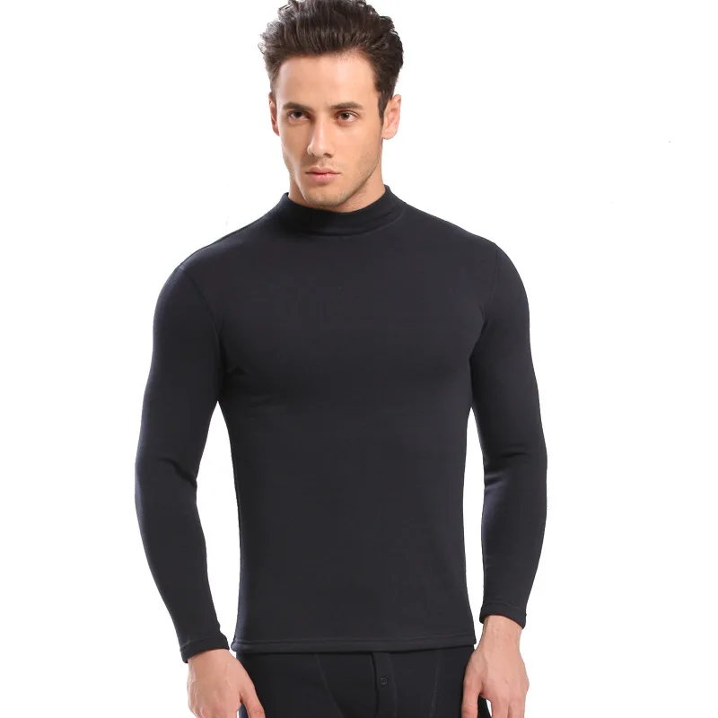 new men thermal underwear men's long johns Autumn winter underwear male shirt+pants sets thick warm plus velvet