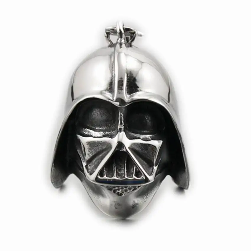 

316L Stainless Steel Start Wars Pendant Mens Biker Rock Punk Style 4K023 Steel Necklace 24inch