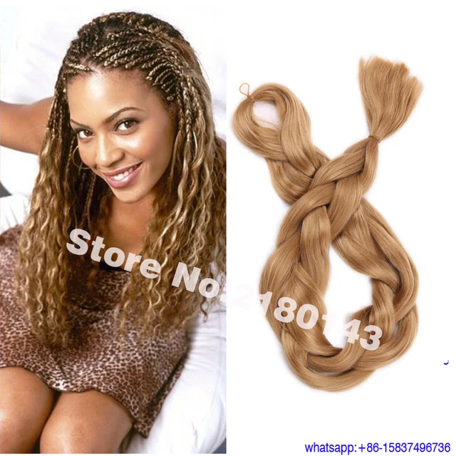 165 Gam Rắn Pure Color Mật Ong Blonde Kanekalon Jumbo Bện Toc Toc