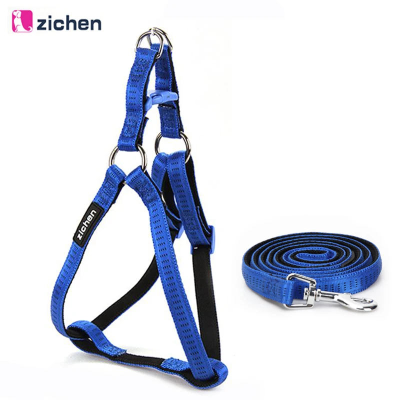 Zichen Dog Harness Leash Set Dog Leash Diving Fabric Lining Nylon Plus