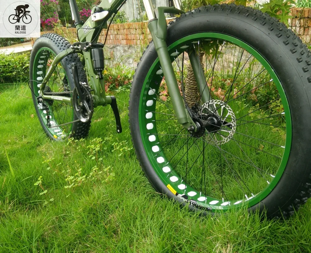 Best Kalosse Folding aluminum  frame   Snow/beach   folding bicycle  26*4.0 inch   21/24/27/30 speed  26*17inch  mountain bicycle 1