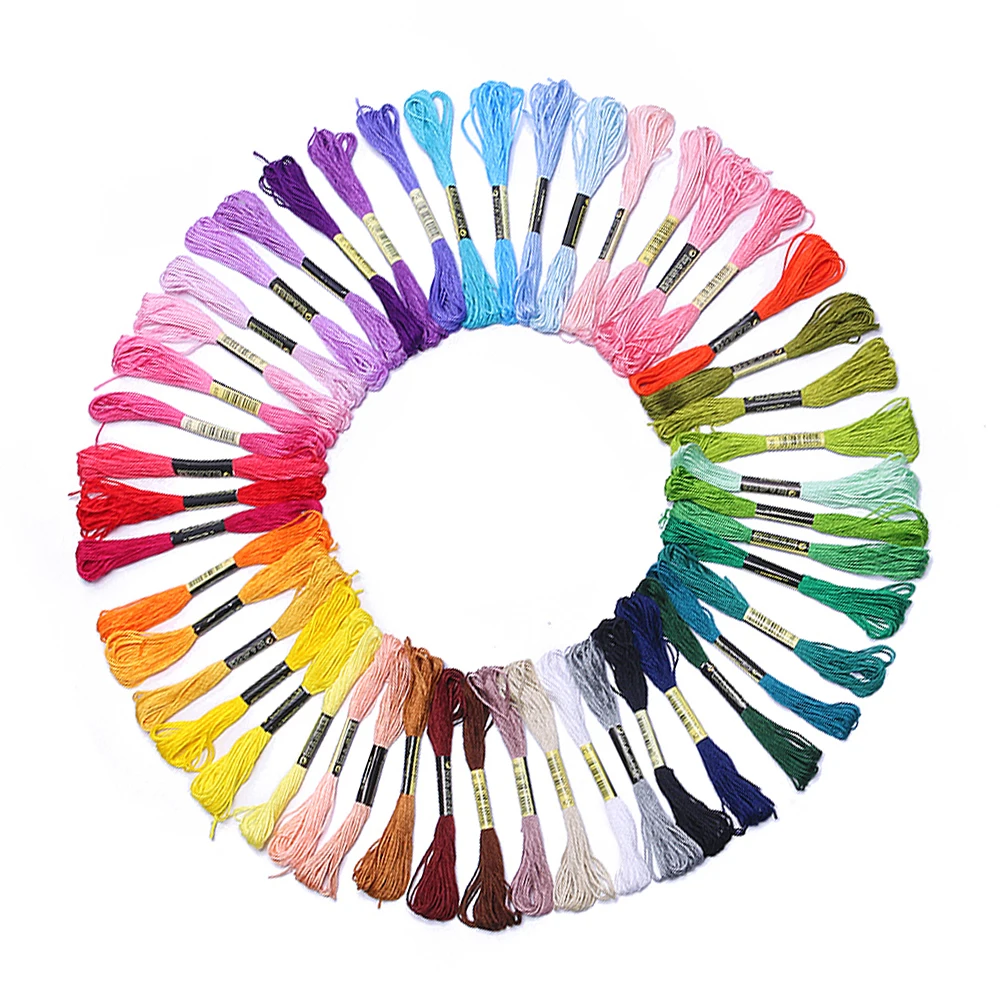 

8m Embroidery Thread Floss Cross Stitch Threads Sewing Skeins Embroidery Threads Floss Kit DIY Sewing Tools