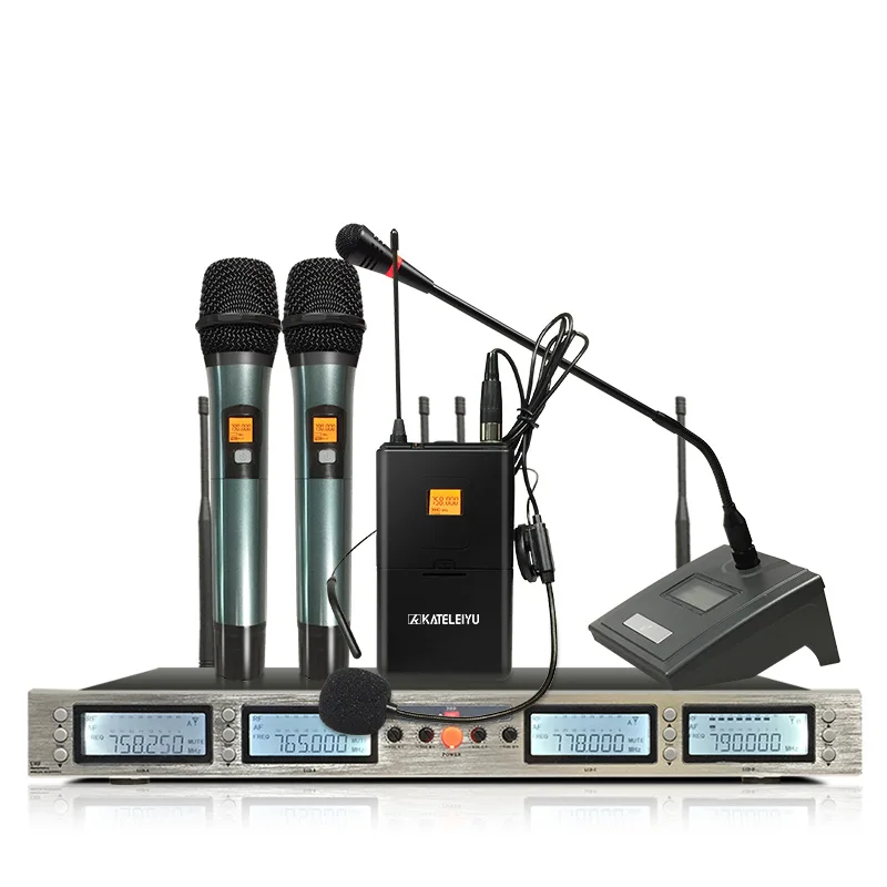 Wireless microphone, 3000GT4 professional, optional frequency UHF KTV