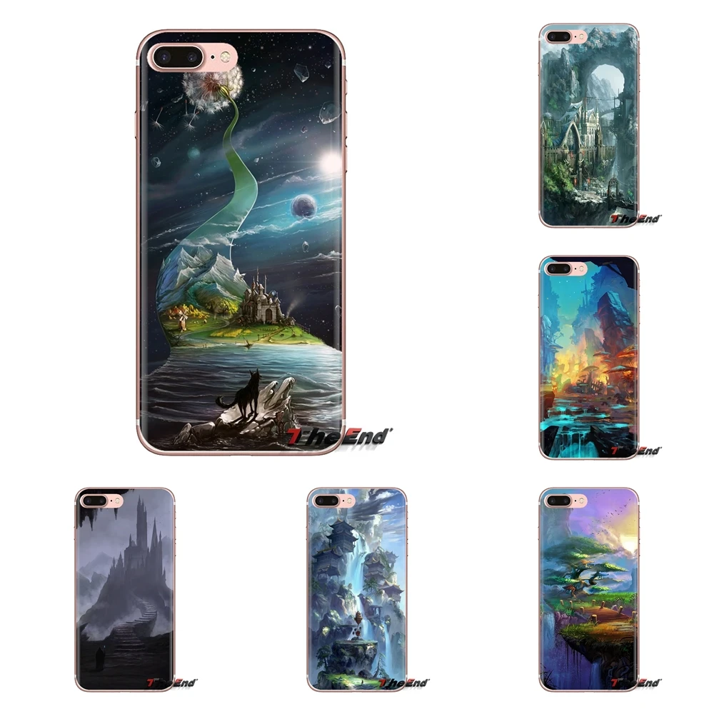 Housing Colorful digital art fantasy landscape For HTC One U11 U12 X9 M7 M8 A9 M9 M10 E9 Plus Desire 630 530 626 628 816 820 830 |