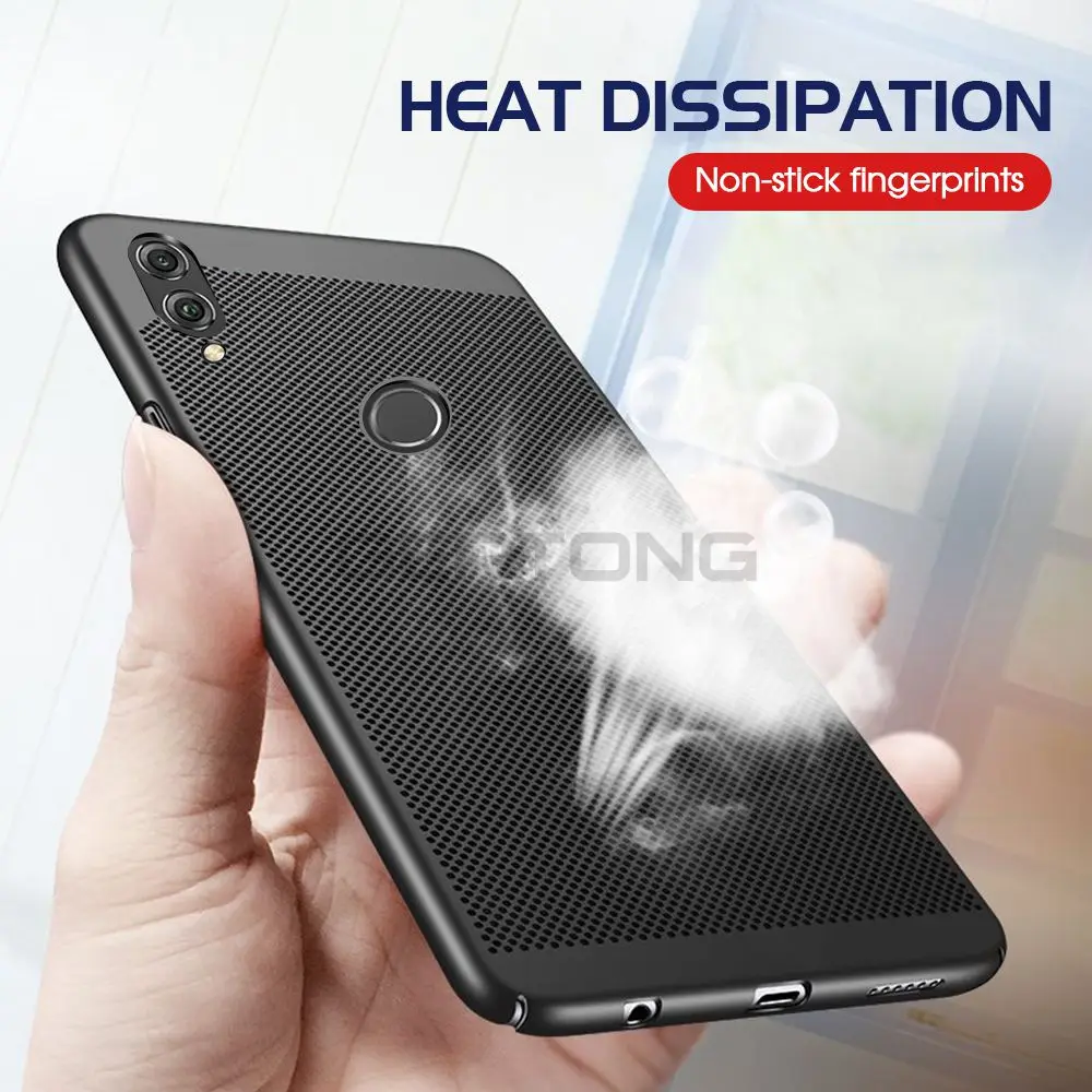 

Ultra Slim Grid Heat Dissipate Case For Huawei Honor 8X 7A 7C 10 Nova 3 4 3i Mate 20 Lite P20 P30 Pro Hard PC Cover Fundas Shell