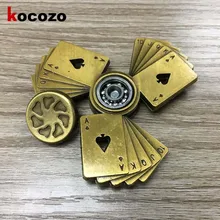 Детская игрушка EDC, три угла, ручной Спиннер для аутизма и СДВГ, тревога, снятие стресса, фокусные игрушки, детский подарок, покерный дизайн, гироскоп