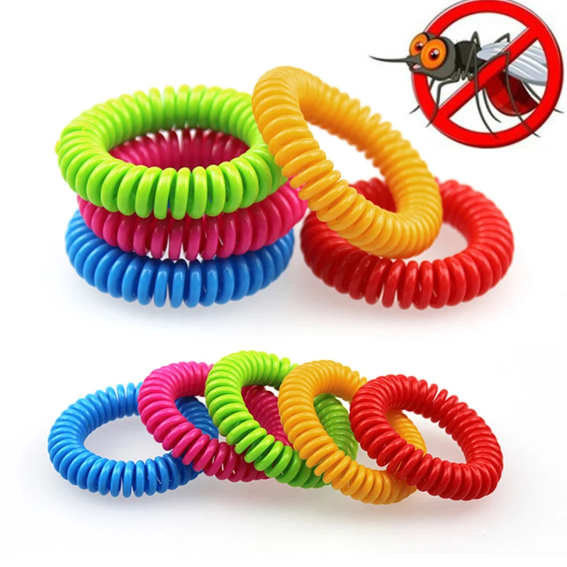 

5pcs Colorful Environmental Protection Silicone Wristband Summer Mosquito Repellent Bracelet Anti-mosquito Band Safe for Child