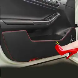 Искусственная кожа двери автомобиля Защита наклейки на автомобиль-Стайлинг для Ford Ecosport 2013 2014 2015 2016 автомобильные аксессуары