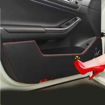 

PU leather Car Door protection Stickers Car-styling For Ford Ecosport 2013 2014 2015 2016 Car accessories
