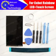 Cubot Rainbow LCD Screen Display Original New Tested Top Quality Replacement LCD Display For Rainbow+tools+adhesive