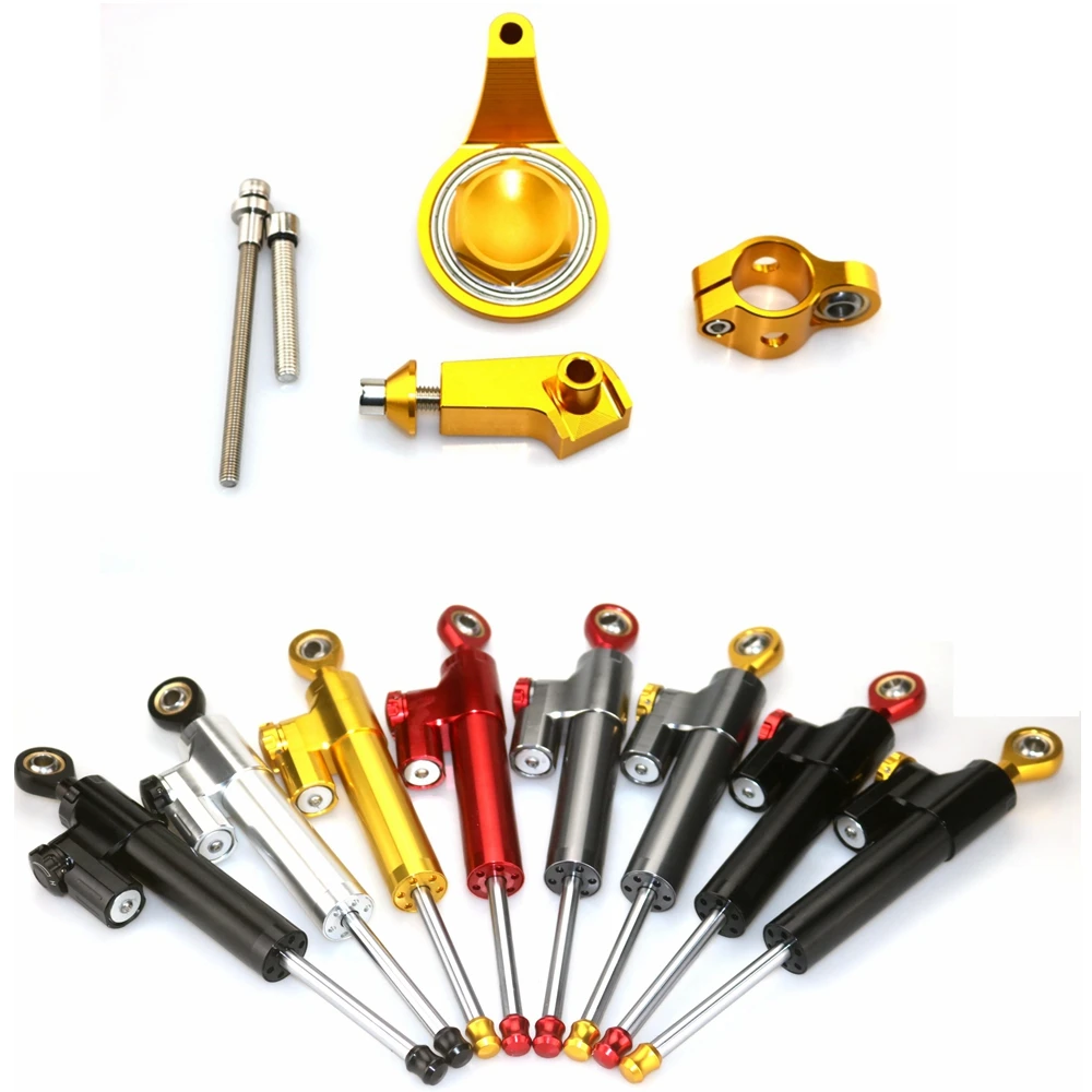 Motorcycle cnc Universal Stabilizer Damper Complete Steering Mounting Bracket For YAMAHA R6 2006
