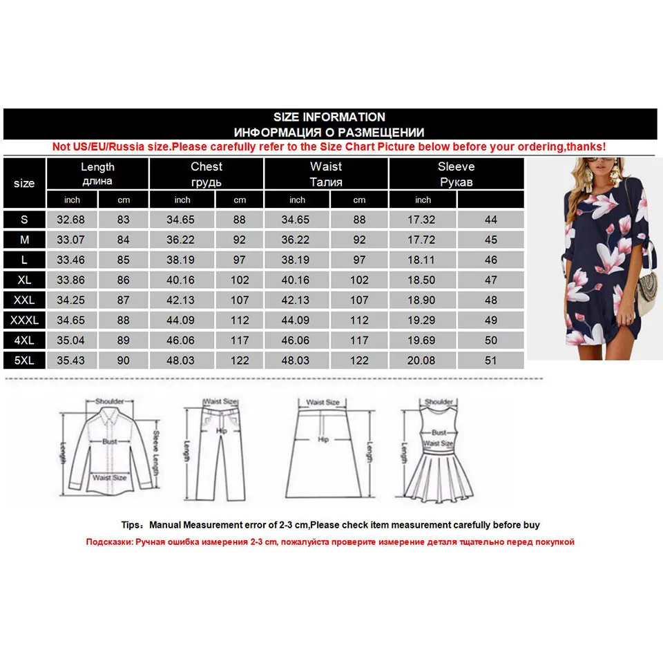 Летнее женское шифоновое платье, Повседневное платье с бантом, рукав до локтя, цветочный принт, мини-туника, сексуальное пляжное платье 5XL, мини Vestidos размера плюс