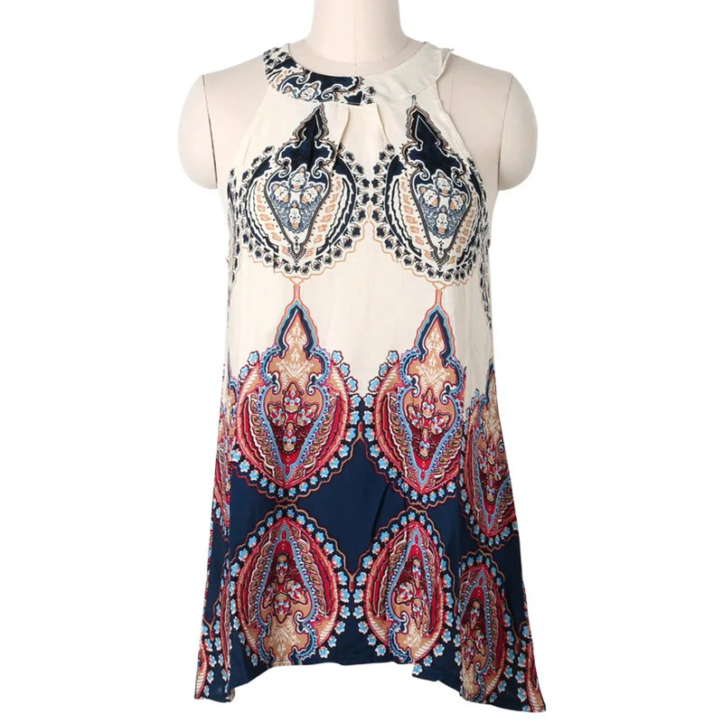 

Boho Sexy Women Sleeveless Party Cocktail Summer Beach Short Mini Dress