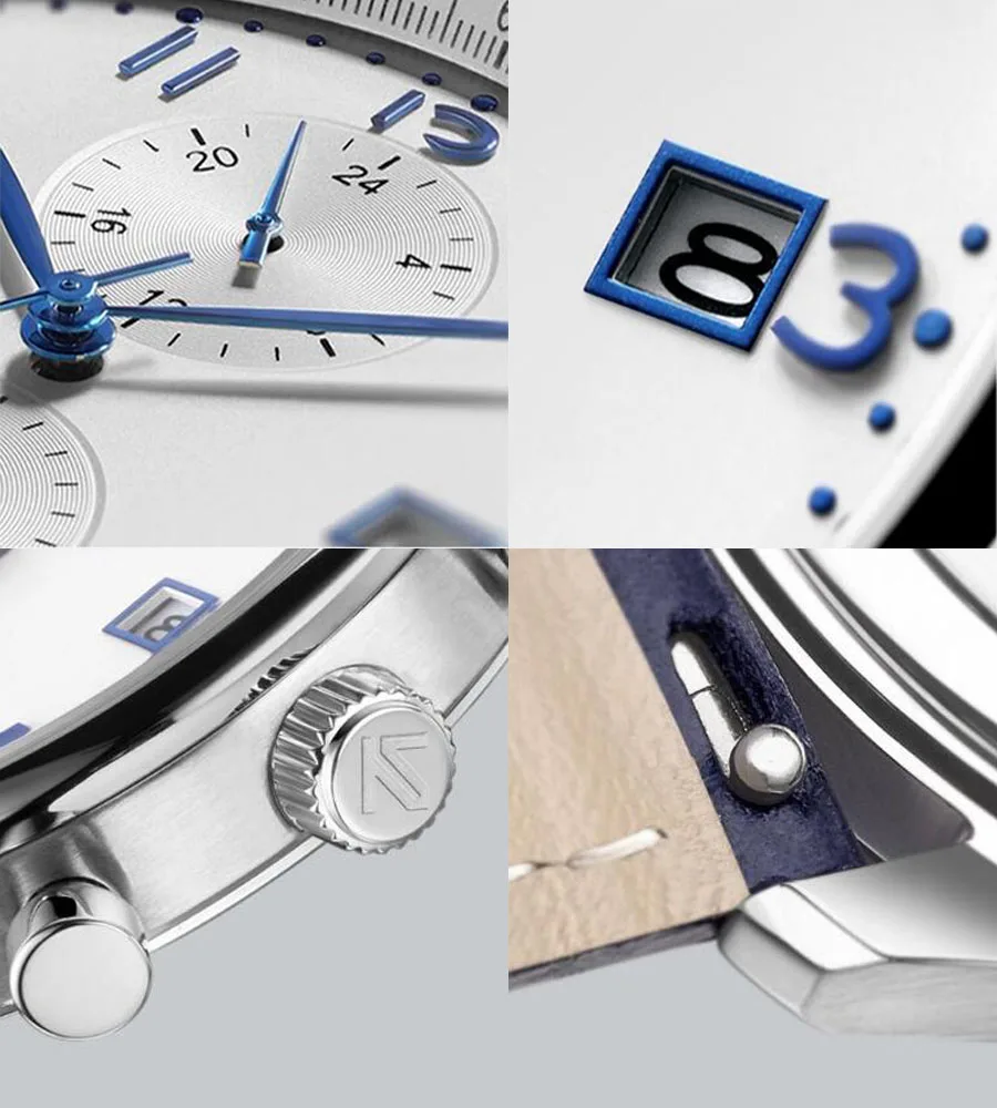 Xiaomi TwentySeventeen Light Business Quartz Watch Multi-function Dual time zone 24 hour display Casual Sport Wristwatch Men Clo (24)