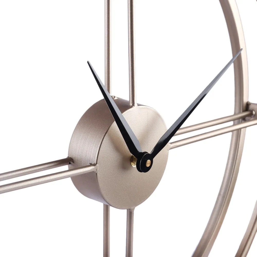 Горячие уникальные 55 см большие короткие европейские Стильные бесшумные железные настенные часы современный дизайн для украшения дома и офиса подвесные настенные часы