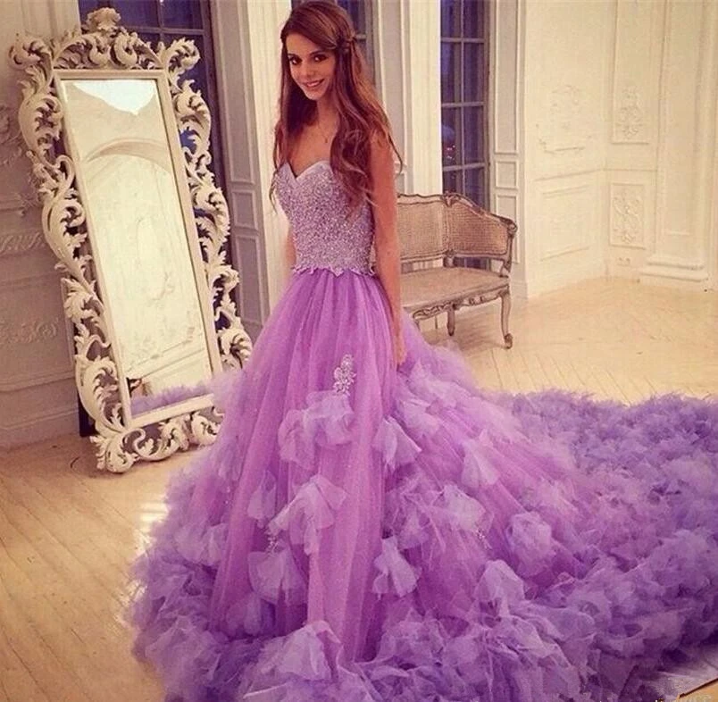 baby purple prom dresses