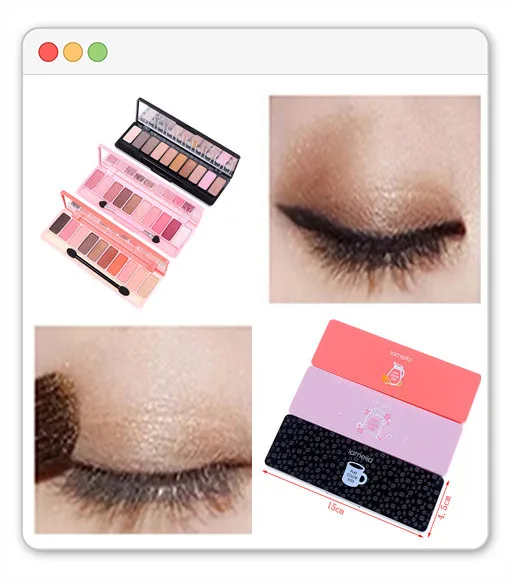 New 10 Colors Eyeshadow Palette Cosmetic Makeup Glitter Shimmer Matte Eye Shadow Palette Make Up Nudes Matte Women Gift
