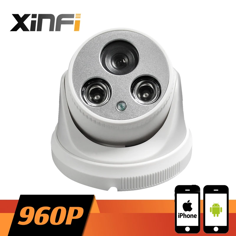 XINFI HD 1280*960P Домашняя Сеть CCTV IP Камера видеонаблюдения купольная камера 1.3MP P2P ONVIF 2 0