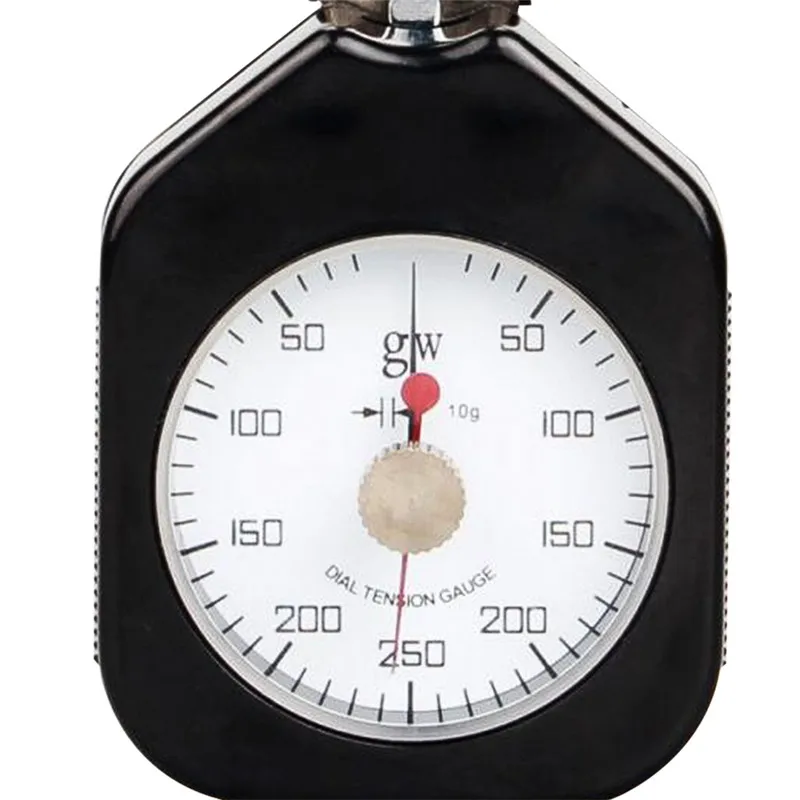 Textile Tension Meter 0-250N Newton Pressure Tester Mechanical Force Measuring Dial Tensiometer Gauge Hand Held Double Needle (11)