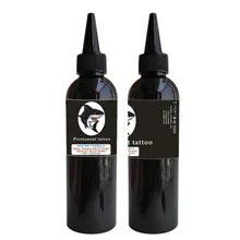 Пигмент чернил татуировки настоящий черный 8 унций(230 мл) человеческие перманентные микро-пигменты, окрашенные вручную
