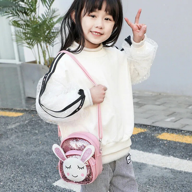 PUDCOCO милый детский рюкзак с блестками для маленьких девочек, школьный рюкзак для детского сада, сумка на плечо, рюкзак из искусственной кожи