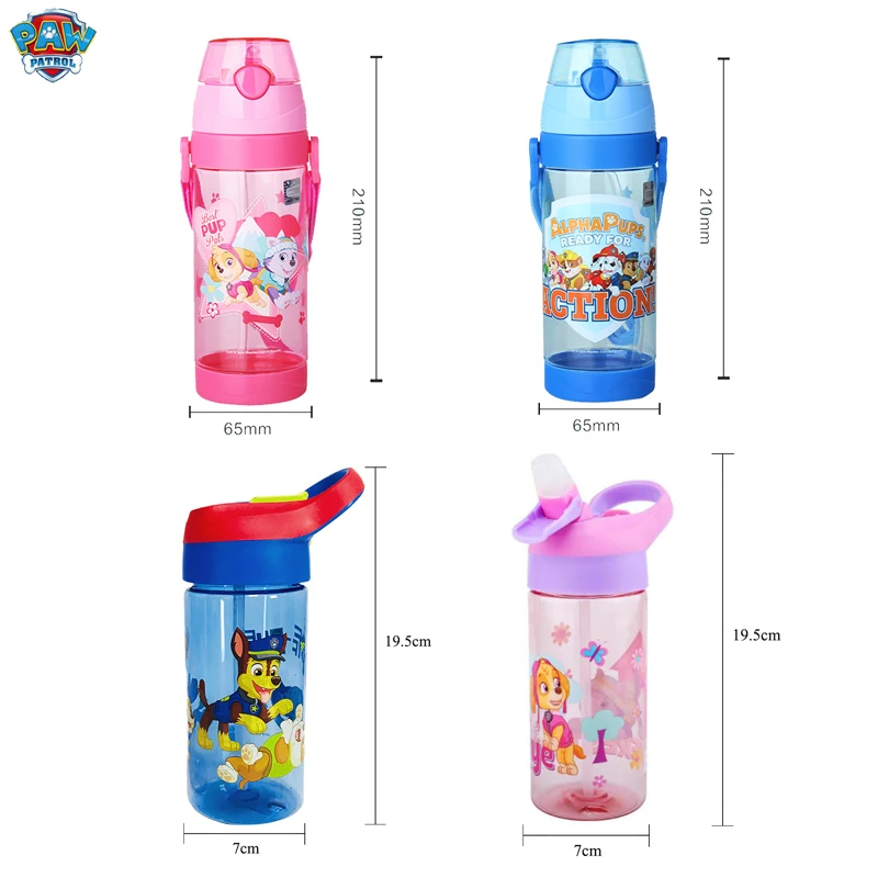 

Genuine Paw Patrol Autospout 500ML kids Water tritan Bottle sucked cup skye everest ryder chase marshall boys kids toy gift