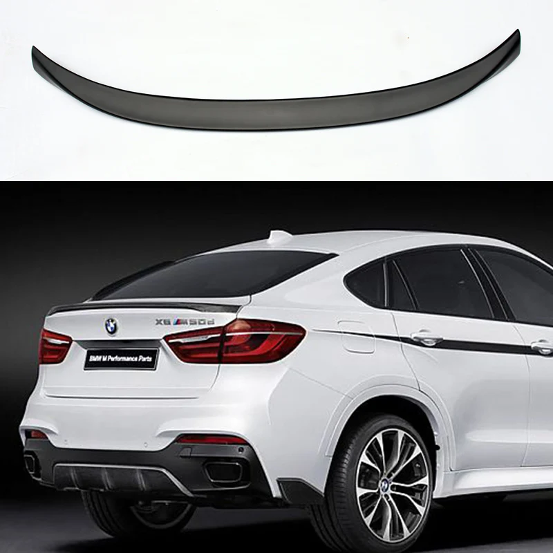 X6 F16 M Performance Style FRP Primer Auto Car Rear Trunk Spoiler Wing for BMW X6