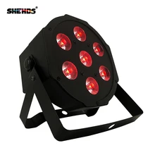 Беспроводной пульт дистанционного управления светодиод SlimPar 7x9 Вт RGB 3в1 светодиодный плоский Pa 7x9 Вт RGB DMX r высокомощный свет с 16 отрезки кабелей DMX