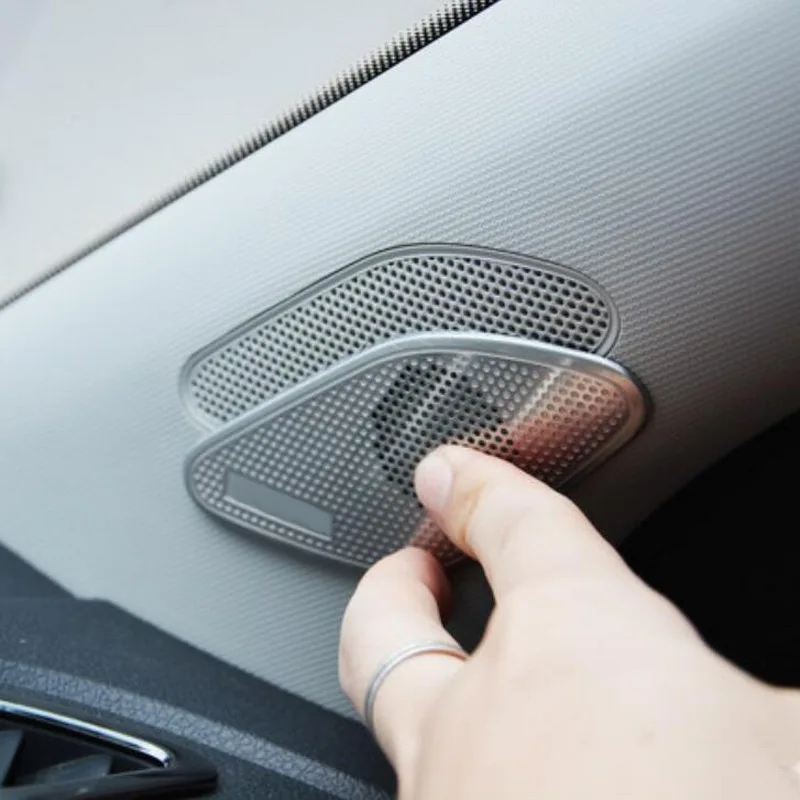 Наклейка Tonlinker для интерьера колонки и динамика Volkswagen POLO 2011-19 Стайлинг автомобиля